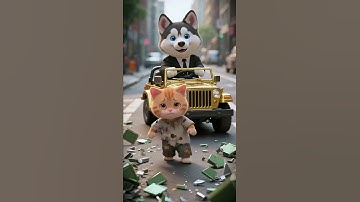 Shocking! The poor kitten has the Transformer ! #shorts #cat #ai #story #kitten
