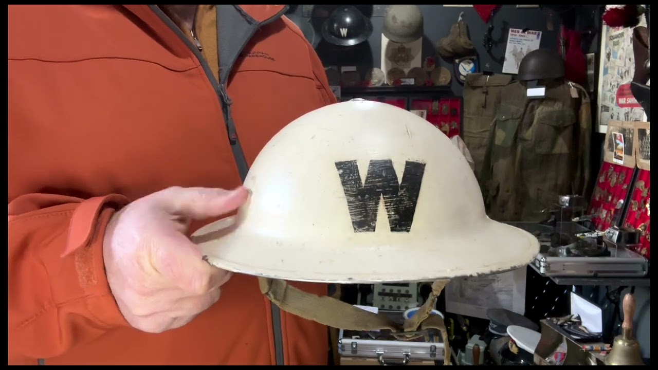 Шлем разведчика ARP времен Второй мировой войны, белый! 