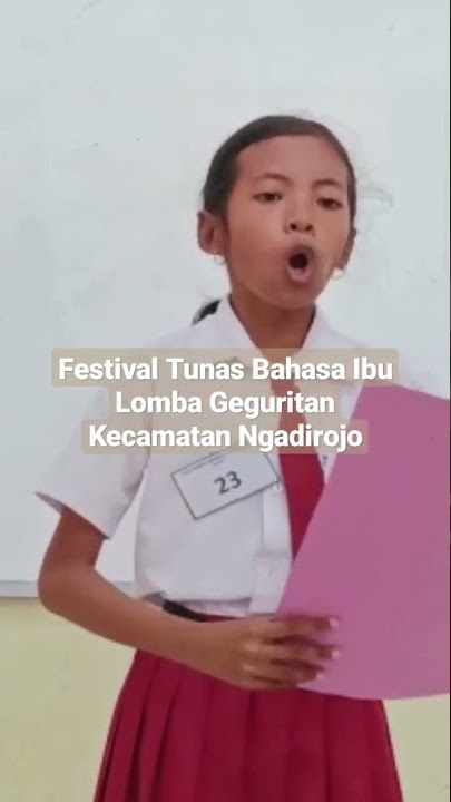 Festival Tunas Bahasa Ibu (FTBI) Lomba Membaca Geguritan Kecamatan Ngadirojo Oktober 2022