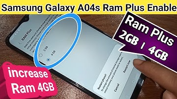Samsung A04s Ram plus Enable // How to enable ram plus in Samsung A04s