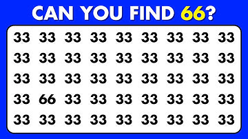 Test Your Vision! Can YOU Find the Odd Numbers in this Puzzle Quiz? - #25