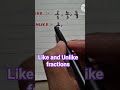 Like and unlike fractions #mathshorts #maths #mathtricks #mathstricks #education #fractions
