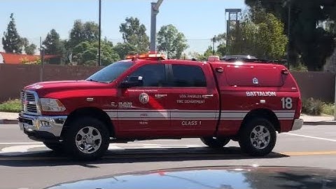LAFD BATTALION 18 RESPONDING