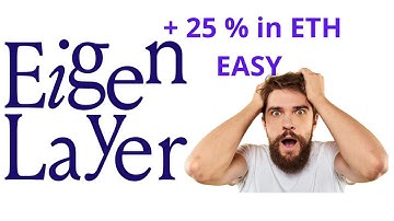 Eigenlayer Restaking Ethereum ETH 25% per year on your ethereum guaranteed in pure ethers with