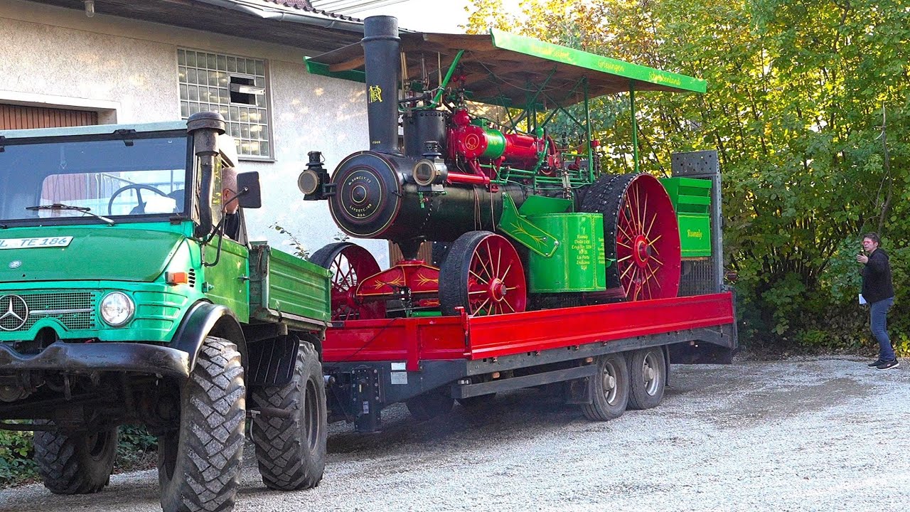 Anreise Historischer Dampfmaschinen - Dampf und Glühkopf Show -Traktor Museum am Bodensee 10.10.2025