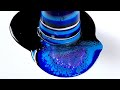 Acrylic Pouring Flip Cup Galaxy | Easy Acrylic Pour Painting for Beginners