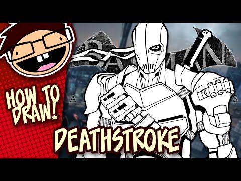 How to Draw DEATHSTROKE (Batman: Arkham Games) | Narrated Easy Step-by-Step Tutorial