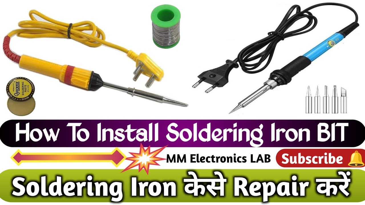 How To Repair Soldering Iron Soldering Iron Bit Kaise Lagaye