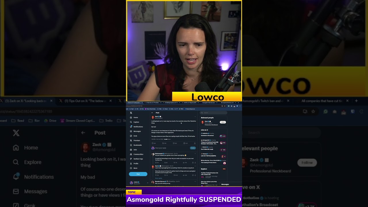Asmongold Apologizes After Twitch Ban for Hateful Rant #shorts #twitch