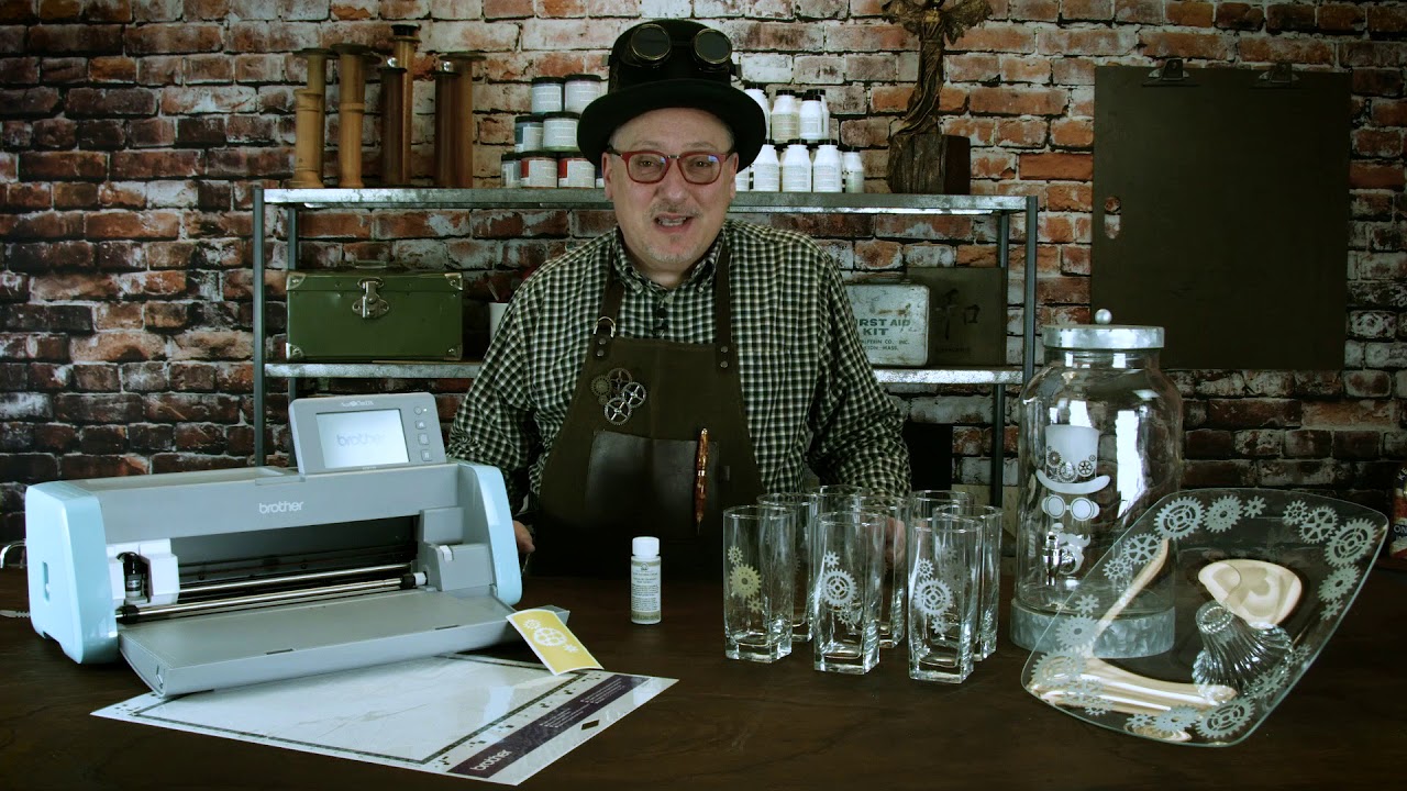 Create a Glassware party set with FolkArt Etching Cream YouTube