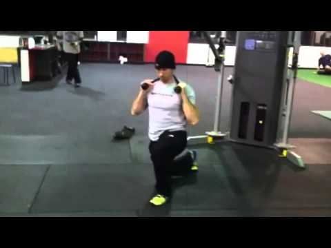 TonyGentilcore.com Half Kneeling Vertical Pallof Press