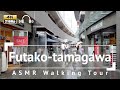 [4K/Binaural Audio] Futako-tamagawa ASMR Walking Tour in the rain- Tokyo Japan