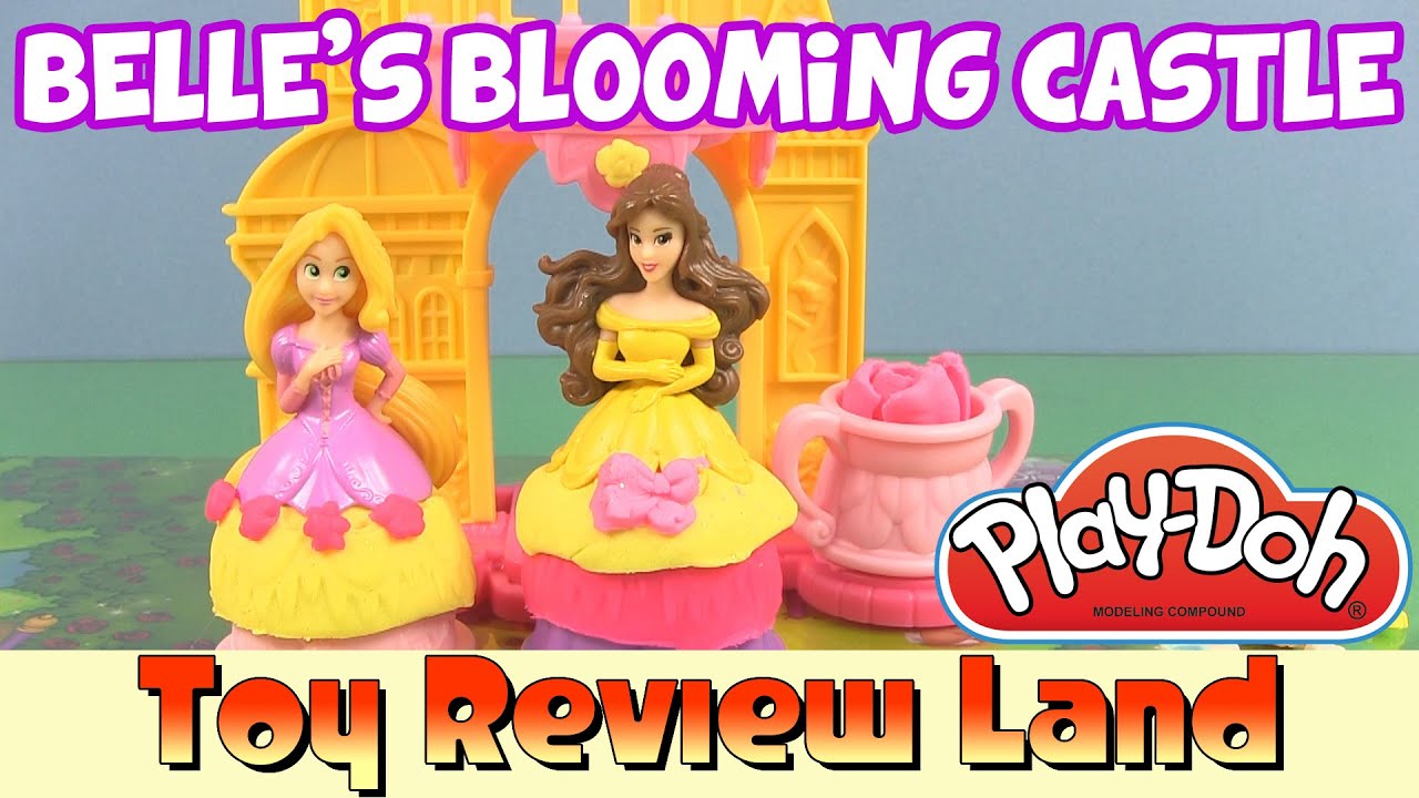 Play Doh Princess, Belle's Blooming Castle with Disney Princess Rapunzel