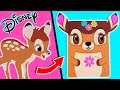 Tutorial 3 en 1 DIY: Cuaderno, Estuche o Lapicera y Bolígrafo de Bambi, Flor y Tambor