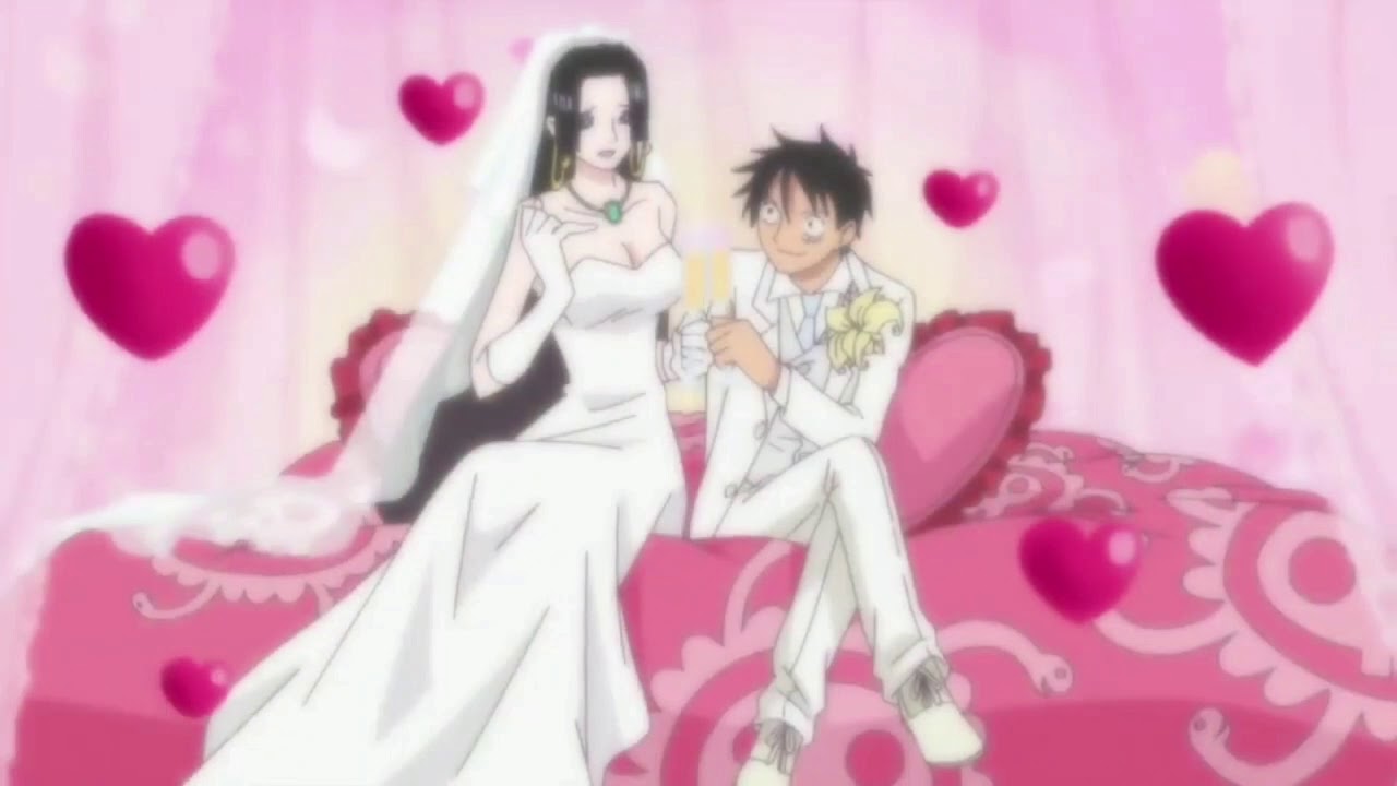 Boa hancock and luffy wedding