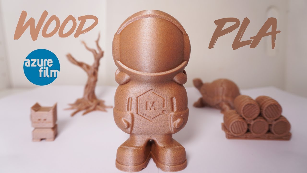 3D Printing WOOD PLA // By AzureFilm YouTube