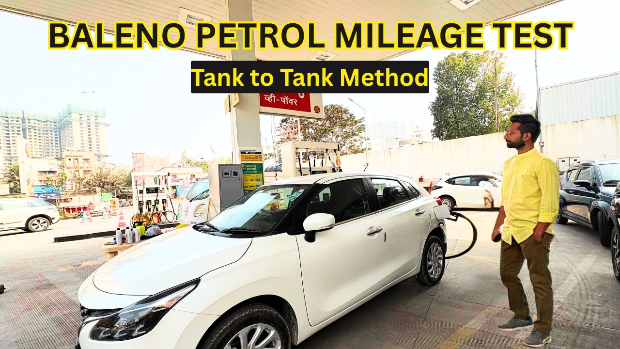 MARUTI SUZUKI BALENO PETROL MILEAGE TEST | TANK to TANK | BALENO AMT MILEAGE | BALENO PETROL MILEAGE