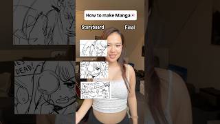 Manga storyboard vs final #manga #mangaka #mangaartist #comic #anime #Japan