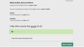 Better and Best, Worse and Worst