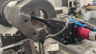 Celebrity 4 Inch Inner Wall Laser Cladding Head, 4-Way Powder Feeding Circular Spot#laser #welding Profile