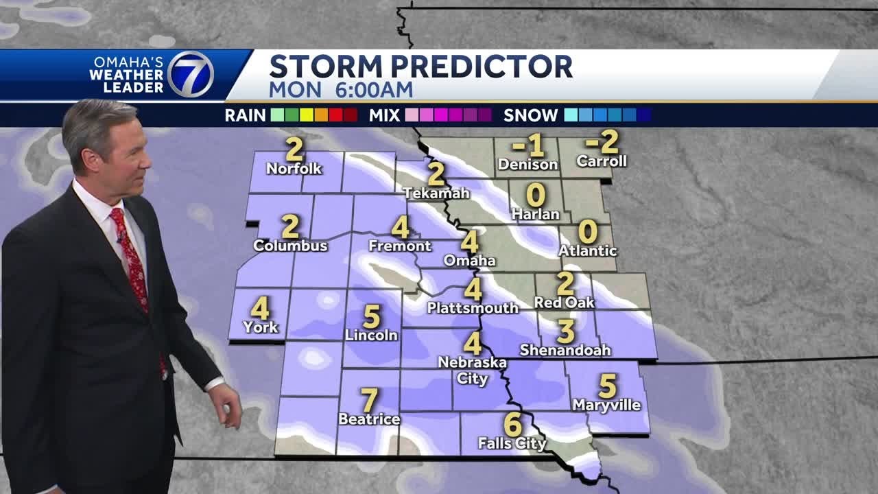 Snow Monday morning around Omaha - YouTube