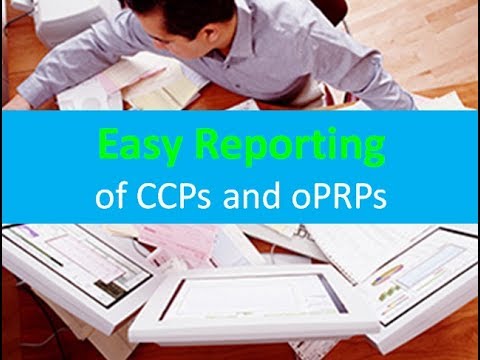 Easy Reporting of CCPs and oPRPs