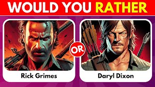 Would You Rather The Walking Dead Edition 🧟☝ The ultimate test for any Walking Dead fan!