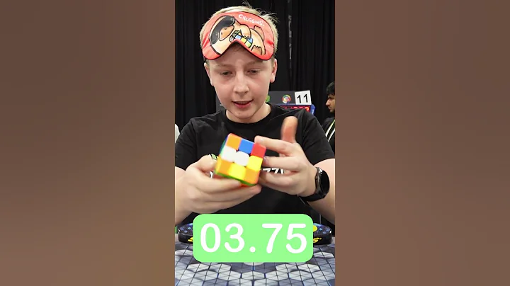World Record - Rubik's Cube Blindfolded in 12.10 Seconds #cubing #worldrecord #speedcubing