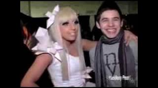 David Archuleta backstage with Lady Gaga