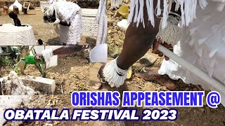 Appeasement of Orishas at the Obatala Temple, Ile-Ife During the Orisha Obatala Festival 2023