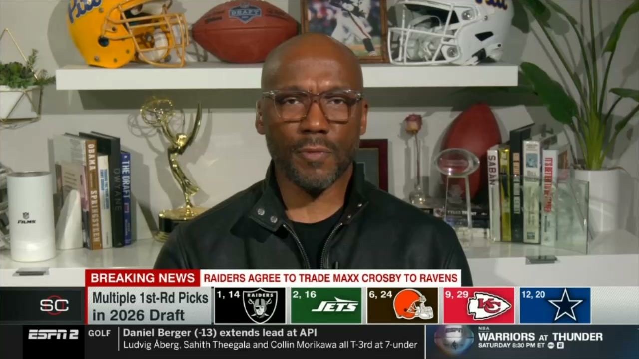 Adam Schefter and Louis Riddick react to Ravens landing Maxx Crosby in blockbuster trade  | ESPN SC