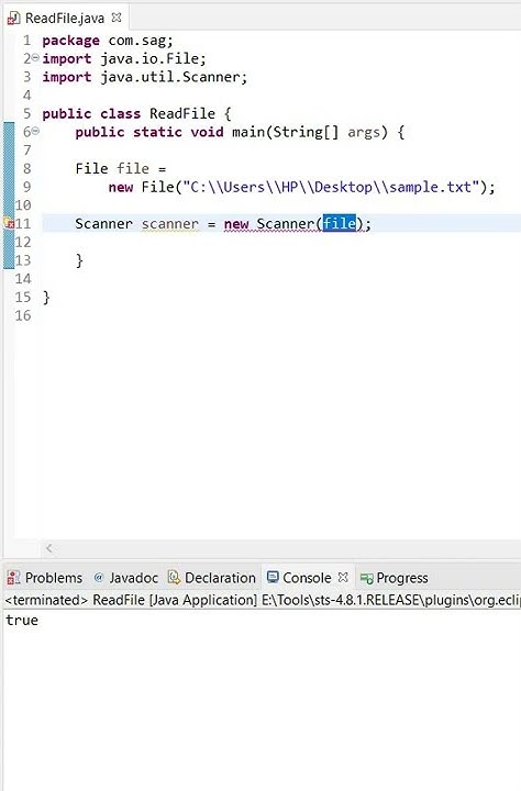 How to read file in java | Learn Reading file in a minute - YouTube