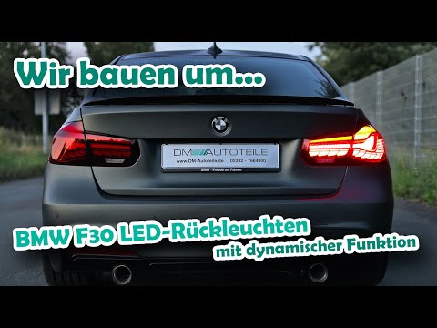 Set LED Rückleuchten Set Smoke Schwarz dynamische Blinker Funktion passt  für BMW F30 F35 Bj 13