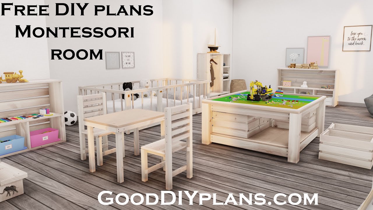 DIY Montessori Lego table and storage system - DIY projects plans