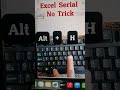 Excel Shortcut function #excel #tips #shortcuts #shorts #tranding #vairalvideo #feed #instagram #fb