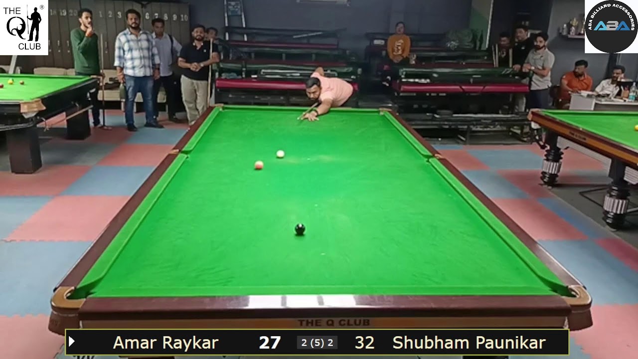 The Q Club Monthly Amateur Snooker Ranking Tour |Amar Raykar vs Shubham Paunikar