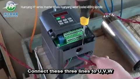Settings for Huanyang Inverter for a DIY CNC Spindle