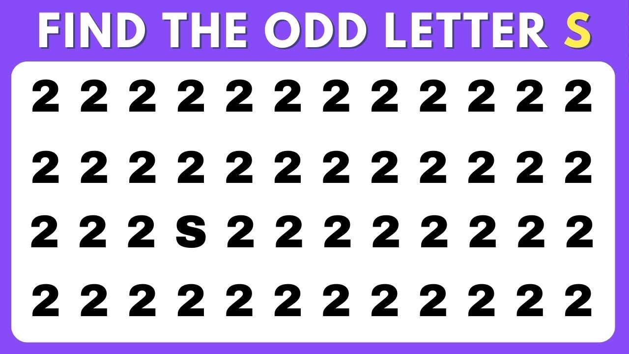Find the ODD One Out | Find The ODD Number And Letter Edition 🥇 Emoji ...