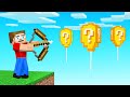 SHOOT LUCKY BLOCK BALLOONS = FUN! (Minecraft)