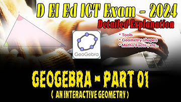 DElEd ICT Practical Exam GeoGebra 2024 Part 1 | Interactive Mathematics with GeoGebra