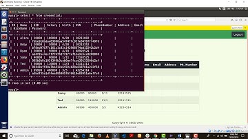 cmpe 209 Sql injection seed lab