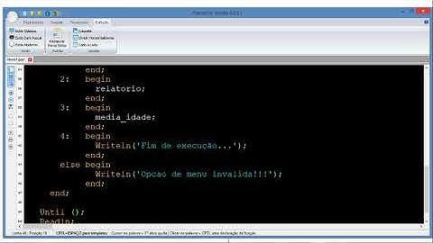 Pascal-H-ManipulaArquivo-Vídeo 01 - Manipulação de Arquivo Dados (com Procedure e Function)