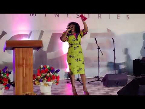 Rose Adjei ministers powerfully  brings down the presence 