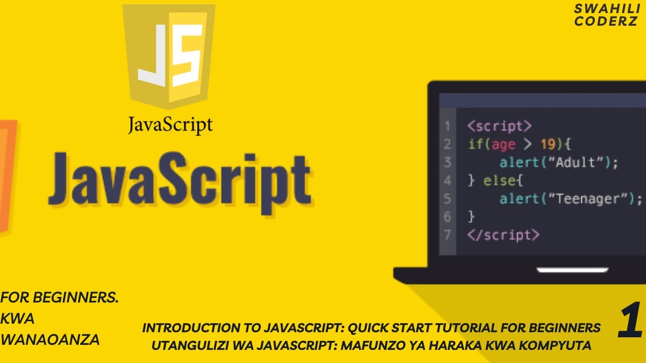 Introduction to JavaScript Quick Start Tutorial for Beginners ...