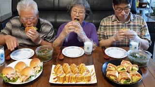 Шоу поедания хлеба! (Сэндвич с утренним хлебом, буррито с яйцом, хлеб с колбасой) Рецепт
