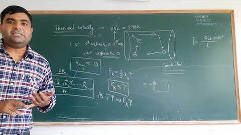 current electricity 3 | Thermal velocity chapter 3 | for 12th/iit jee theory section I IIT PHYSICS