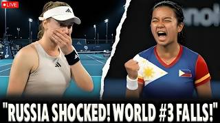 EPIC BATTLE! Alexandra Eala Pushes World No. 3 Elena Rybakina to the EDGE in Abu Dhabi Thriller! 🎾🔥