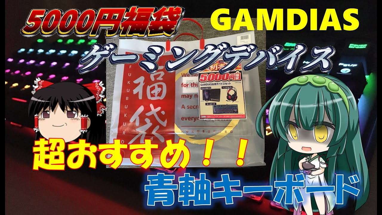 福袋開封 5000円のゲーミングデバイス福袋開封 おすすめゲーミングキーボードが当たる Youtube