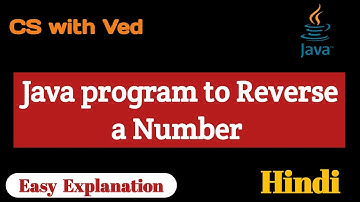 Reverse a number |Java program to Reverse Number