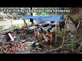 Petualangan fishing camp di hutan rimba kalimantan yang masih asri ikan melimpah